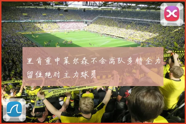 里肯重申莱尔森不会离队多特全力留住绝对主力球员